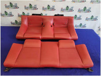 2005 - 2009 Ford Mustang GT Convertible Rear Seats Upper Lower Red Leather 2723 - The Parts Farm