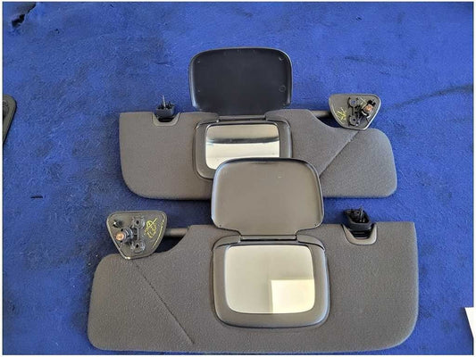 2005-2009 Ford Mustang GT Coupe Pair Front Sun Visors Shade Mirror 2857