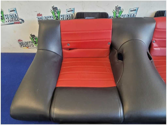2005-2009 Ford Mustang GT GT500 Coupe Rear Leather Seats Back *Scuffs* 2808