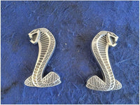 2007 - 2009 Ford Mustang GT500 Shelby Pair Fender Emblems Snake 2808 - The Parts Farm