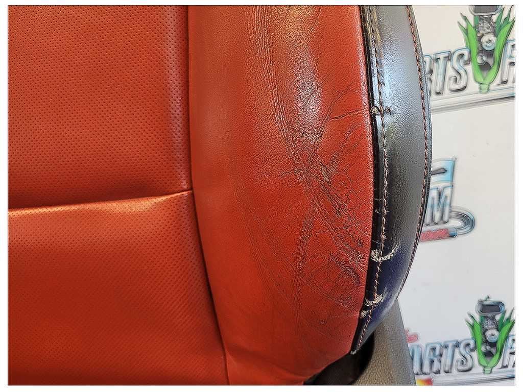 2010 - 2012 Chevrolet Camaro SS Coupe Set Seats Leather Heat Orange Scuffs 2707 - The Parts Farm