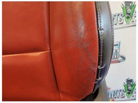 2010 - 2012 Chevrolet Camaro SS Coupe Set Seats Leather Heat Orange Scuffs 2707 - The Parts Farm