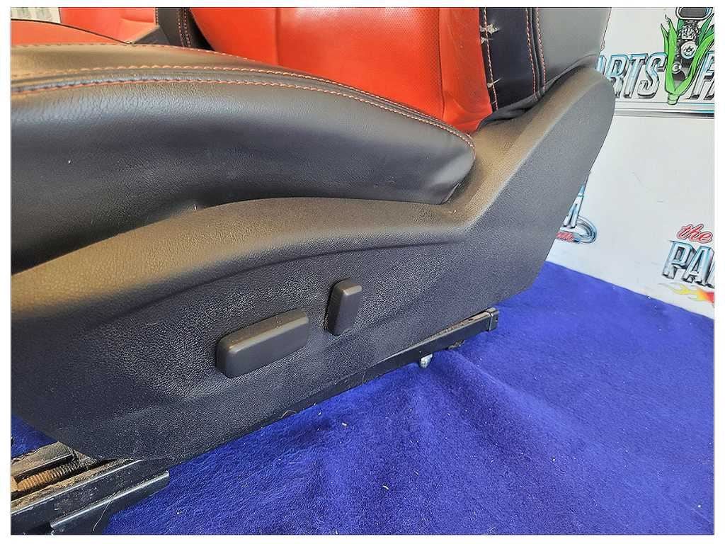 2010 - 2012 Chevrolet Camaro SS Coupe Set Seats Leather Heat Orange Scuffs 2707 - The Parts Farm