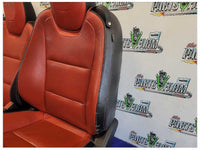 2010 - 2012 Chevrolet Camaro SS Coupe Set Seats Leather Heat Orange Scuffs 2707 - The Parts Farm