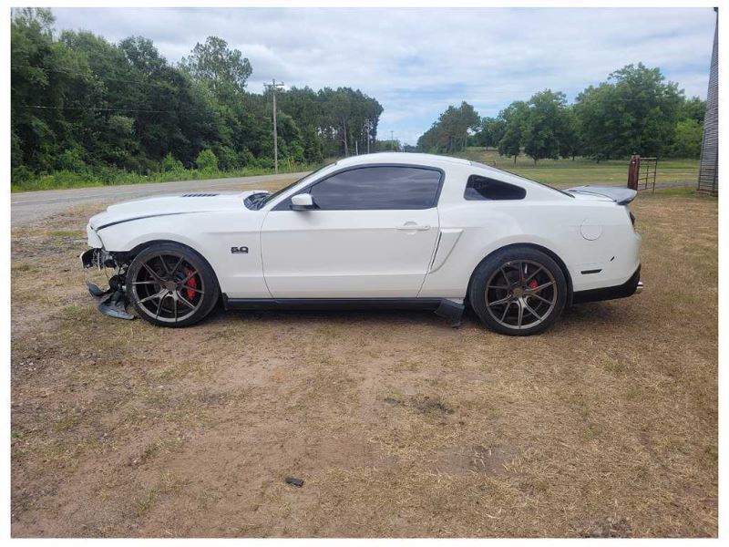 2010 - 2012 Ford Mustang GT Passenger Rear View Mirror Spotter Glass Paint HP 2591 - The Parts Farm