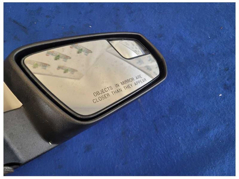 2010 - 2012 Ford Mustang GT Passenger Rear View Mirror Spotter Glass Paint HP 2591 - The Parts Farm
