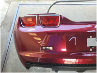 2010 - 2013 Chevrolet Camaro SS Rear Bumper Cover No Rear Park Assist Maroon 2732 - The Parts Farm