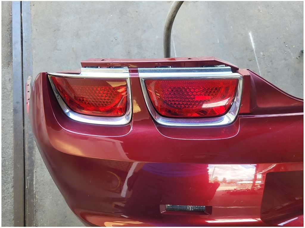 2010 - 2013 Chevrolet Camaro SS Rear Bumper Cover No Rear Park Assist Maroon 2732 - The Parts Farm