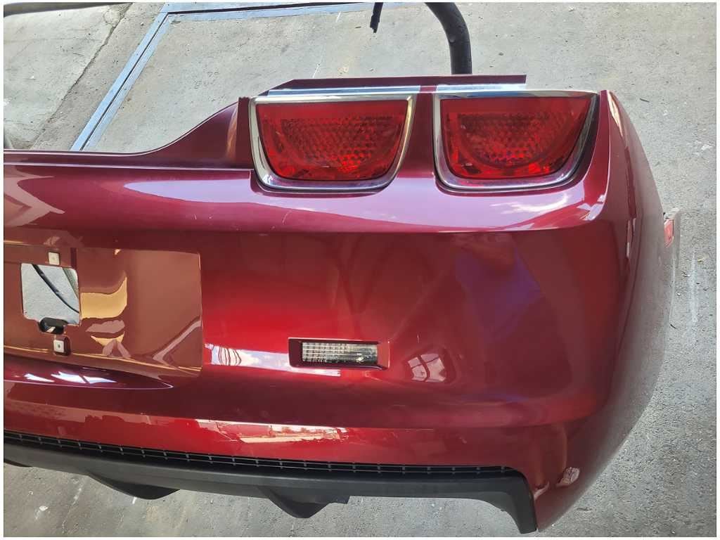 2010 - 2013 Chevrolet Camaro SS Rear Bumper Cover No Rear Park Assist Maroon 2732 - The Parts Farm