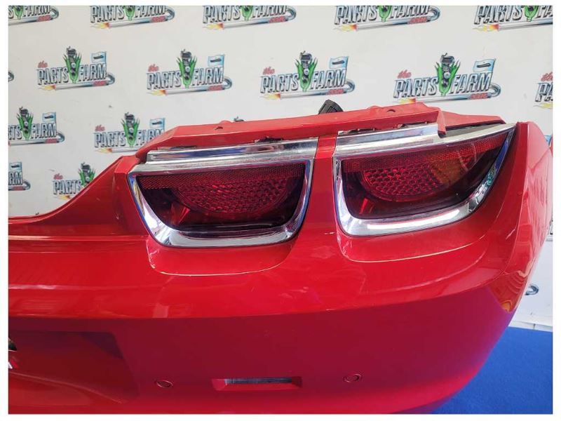 2010 - 2013 Chevrolet Camaro SS Rear Bumper Cover Park Assist Paint Red 2525 - The Parts Farm