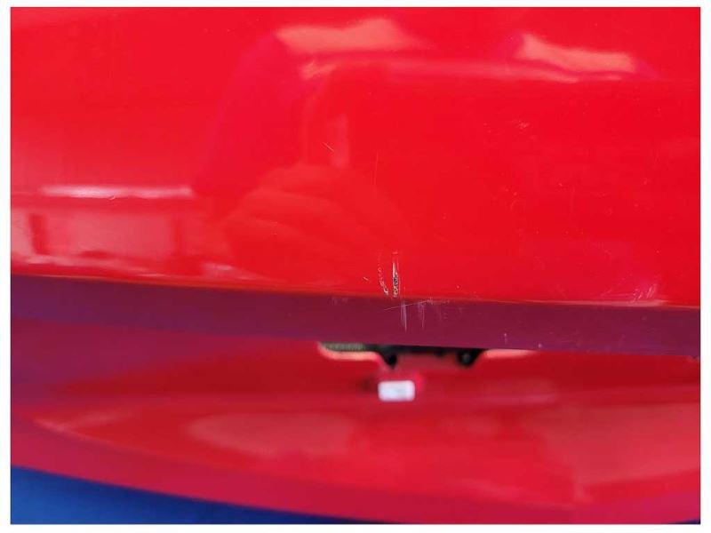 2010 - 2013 Chevrolet Camaro SS Rear Bumper Cover Park Assist Paint Red 2525 - The Parts Farm