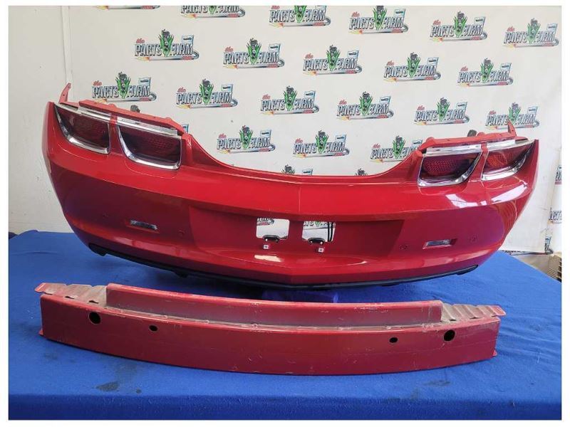 2010 - 2013 Chevrolet Camaro SS Rear Bumper Cover Park Assist Paint Red 2525 - The Parts Farm
