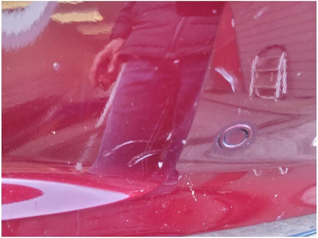 2010 - 2013 Chevrolet Camaro SS Rear Bumper Cover Rear Park Paint Maroon 2850 - The Parts Farm
