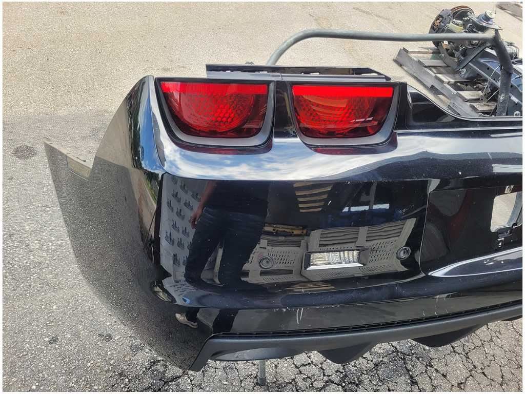 2010 - 2013 Chevy Camaro SS Rear Bumper Cover Rear Park Assist Paint Black 2725 - The Parts Farm