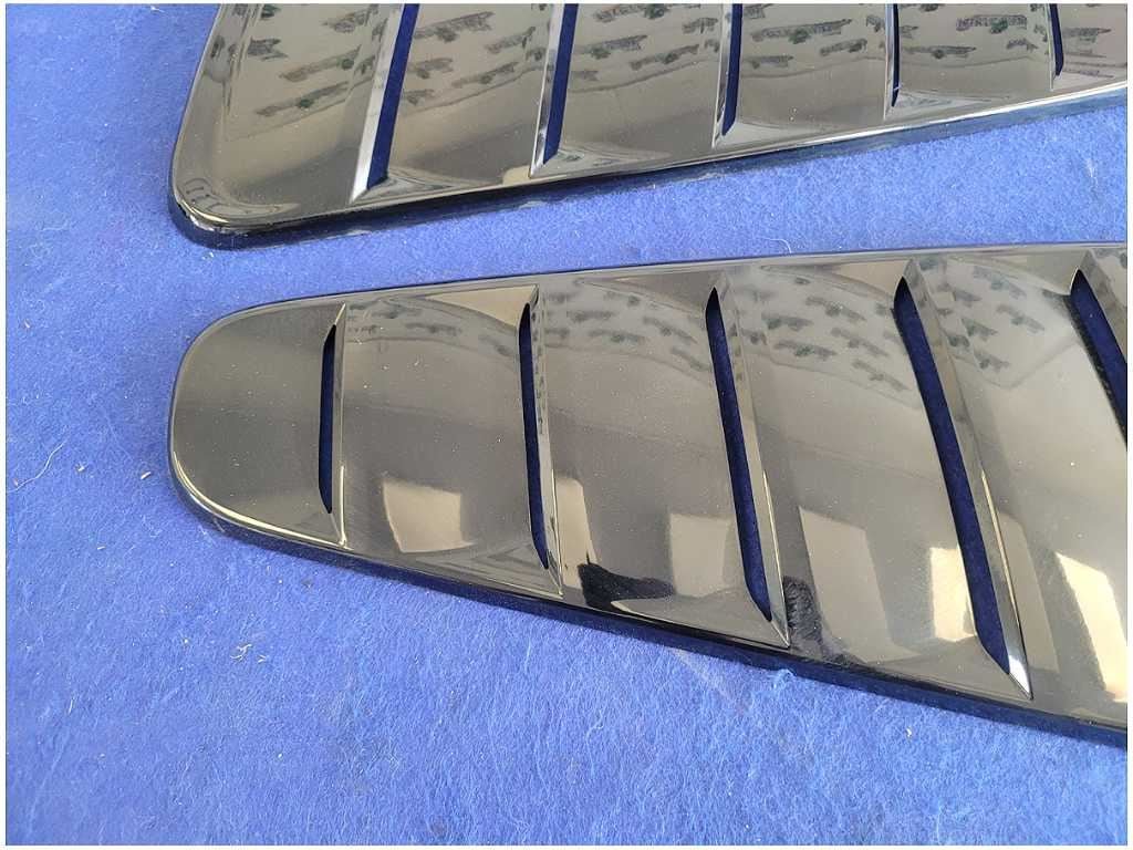 2010 - 2014 Ford Mustang GT Coupe Pair Rear Window Louvers Panels Paint 2880 - The Parts Farm
