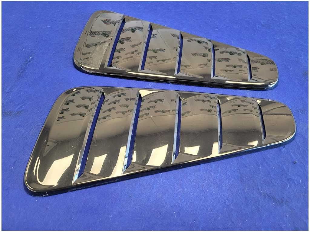2010 - 2014 Ford Mustang GT Pair Side Quarter Window Louvers Paint UA 2773 - The Parts Farm