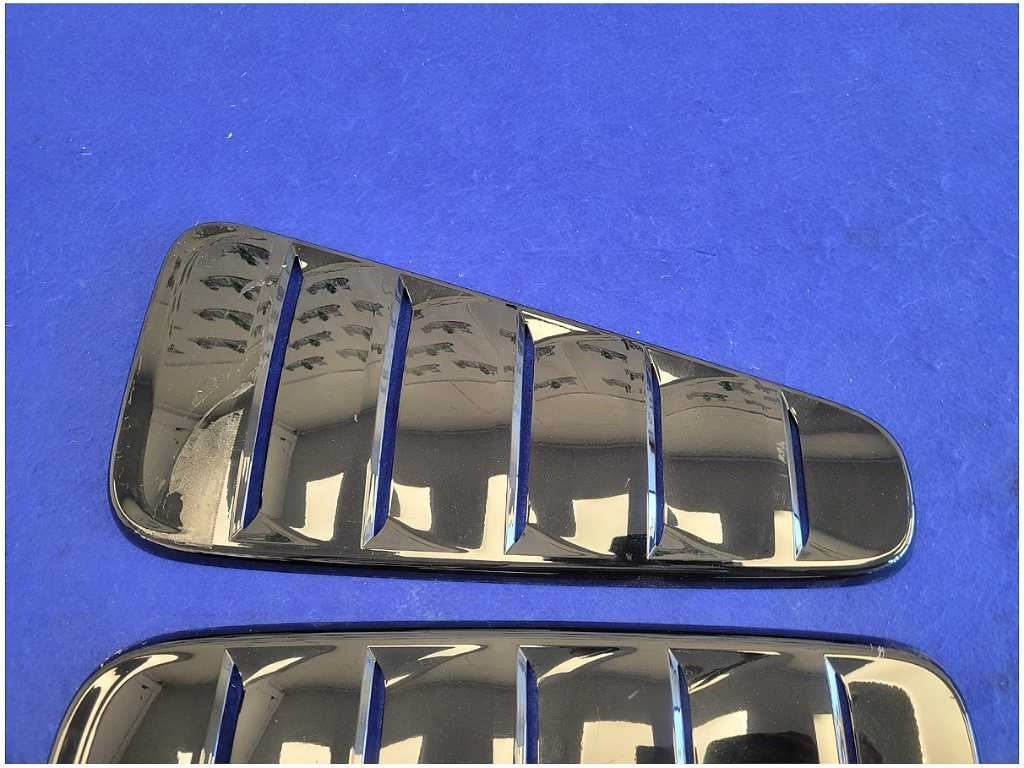 2010 - 2014 Ford Mustang GT Pair Side Quarter Window Louvers Paint UA 2773 - The Parts Farm