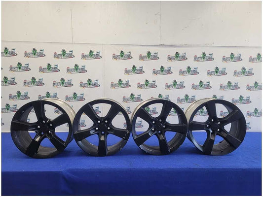 2010 - 2015 Chevrolet Camaro SS 6.2L Set Wheels 20x8 Black Spoke Rim *Scuffs* 2698 - The Parts Farm
