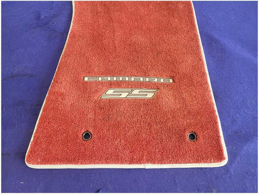 2010-2015 Chevrolet Camaro SS Coupe Front Red Floor Mats *Used* 2732