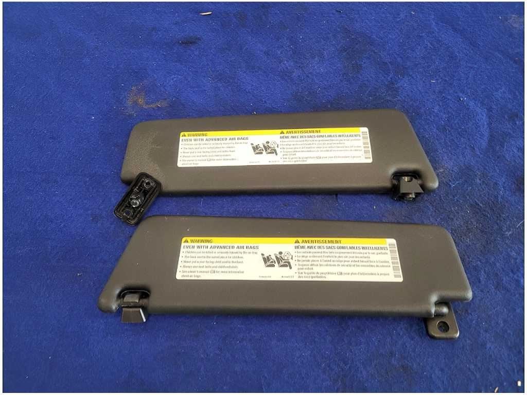 2010 - 2015 Chevrolet Camaro SS Coupe Pair Front Sun Visors Shade Roof 2865 - The Parts Farm