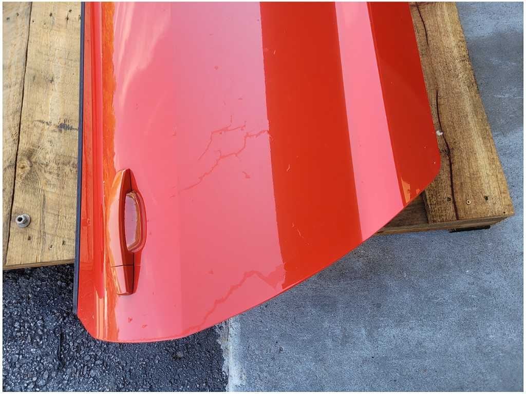 2010 - 2015 Chevrolet Camaro SS Coupe Passenger Front Door Shell Paint Orange 2698 - The Parts Farm