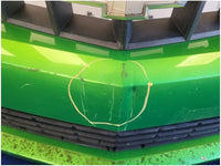 2010 - 2015 Chevrolet Camaro SS Front Bumper Cover Scuffs Paint Green 2764 - The Parts Farm