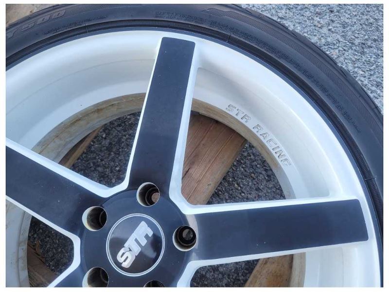 2010 - 2015 Chevy Camaro SS Front STR Racing Wheel 20x9 Paint 5 Spoke Tire 2582 - The Parts Farm