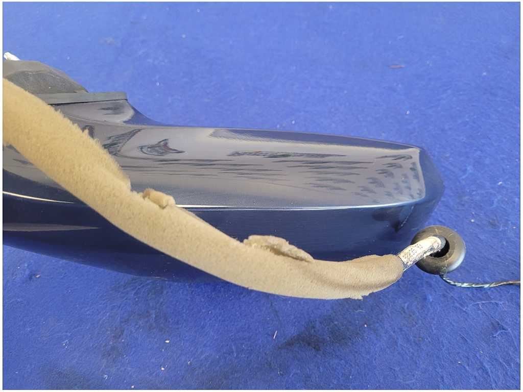2010 - 2015 Chevy Camaro SS Passenger Rear View Mirror Power Glass Paint Blue 2820 - The Parts Farm