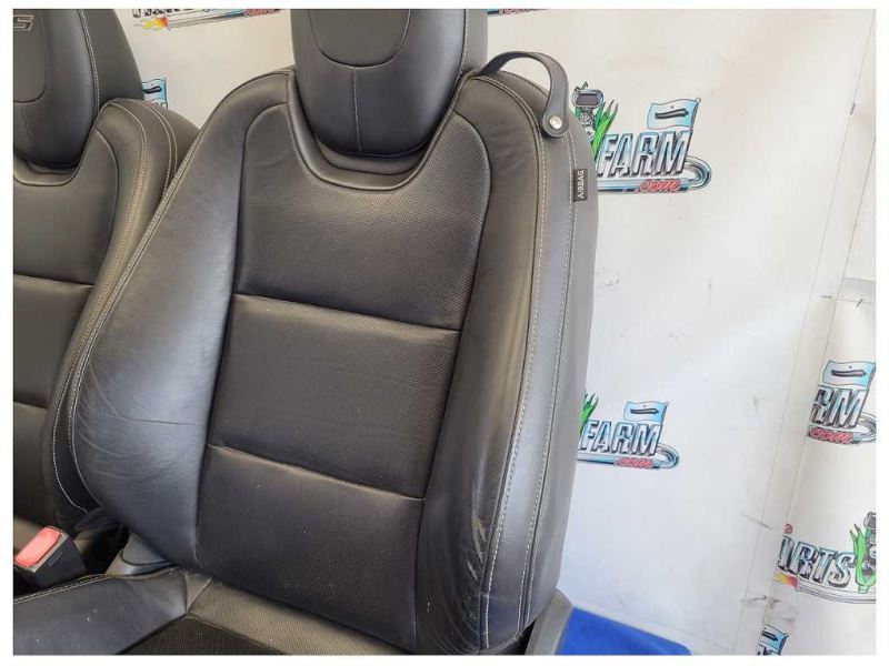 2010 - 2015 Chevy Camaro SS Set Coupe Seats Bucket Black Leather *Read* 2588 - The Parts Farm