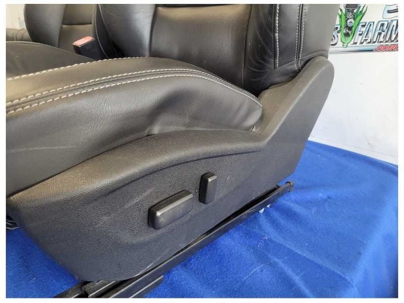 2010 - 2015 Chevy Camaro SS Set Coupe Seats Bucket Black Leather *Read* 2588 - The Parts Farm