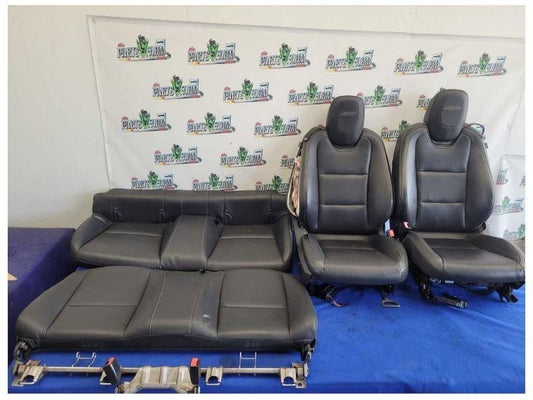 2010 - 2015 Chevy Camaro SS Set Coupe Seats Bucket Black Leather *Read* 2588 - The Parts Farm