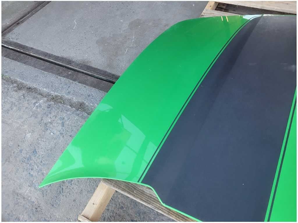 20102015 Chevrolet Camaro SS Front Hood Shell *Scuffs* Paint Green 2764 - The Parts Farm