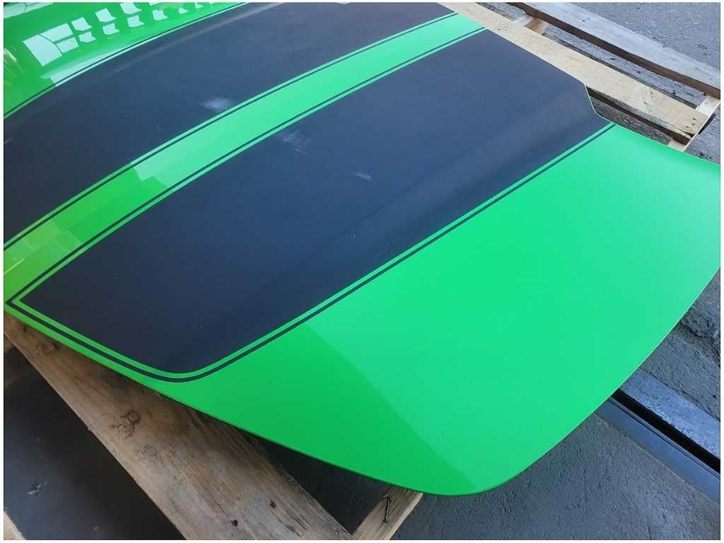 20102015 Chevrolet Camaro SS Front Hood Shell *Scuffs* Paint Green 2764 - The Parts Farm