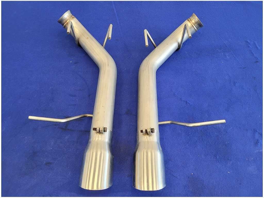 2011 - 2014 Ford Mustang GT S197 5.0L Pair Rear Exhaust Pipes Tips - The Parts Farm
