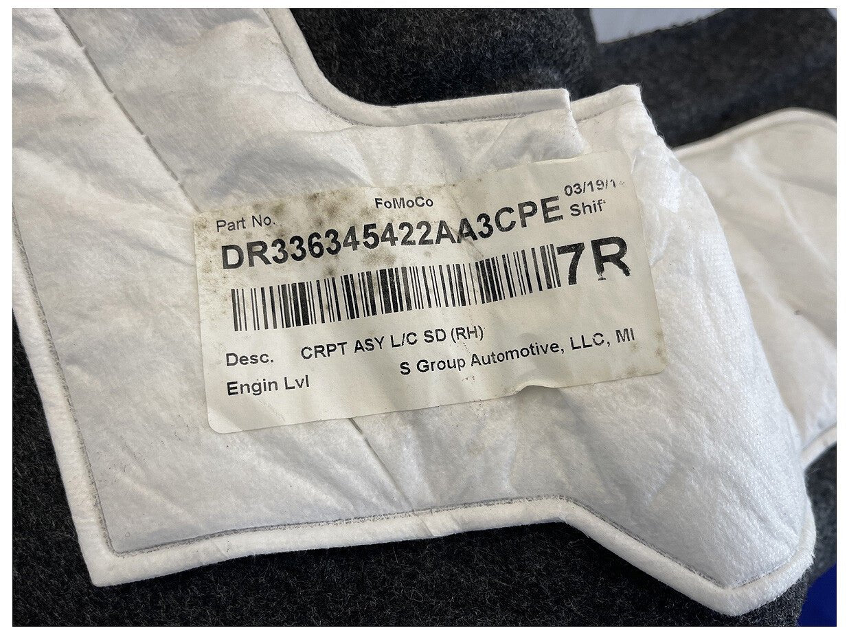 2011 - 2014 Ford Mustang Interior Trunk Carpet Quarter Panel Passenger RH OEM - The Parts Farm