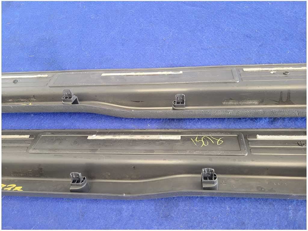 2011 - 2014 Mustang Boss 302 Pair Door Sill Plates Scuff Powered By Ford 2830 - The Parts Farm
