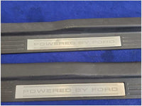 2011 - 2014 Mustang Boss 302 Pair Door Sill Plates Scuff Powered By Ford 2830 - The Parts Farm