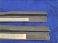 2011 - 2014 Mustang Boss 302 Pair Door Sill Plates Scuff Powered By Ford 2830 - The Parts Farm