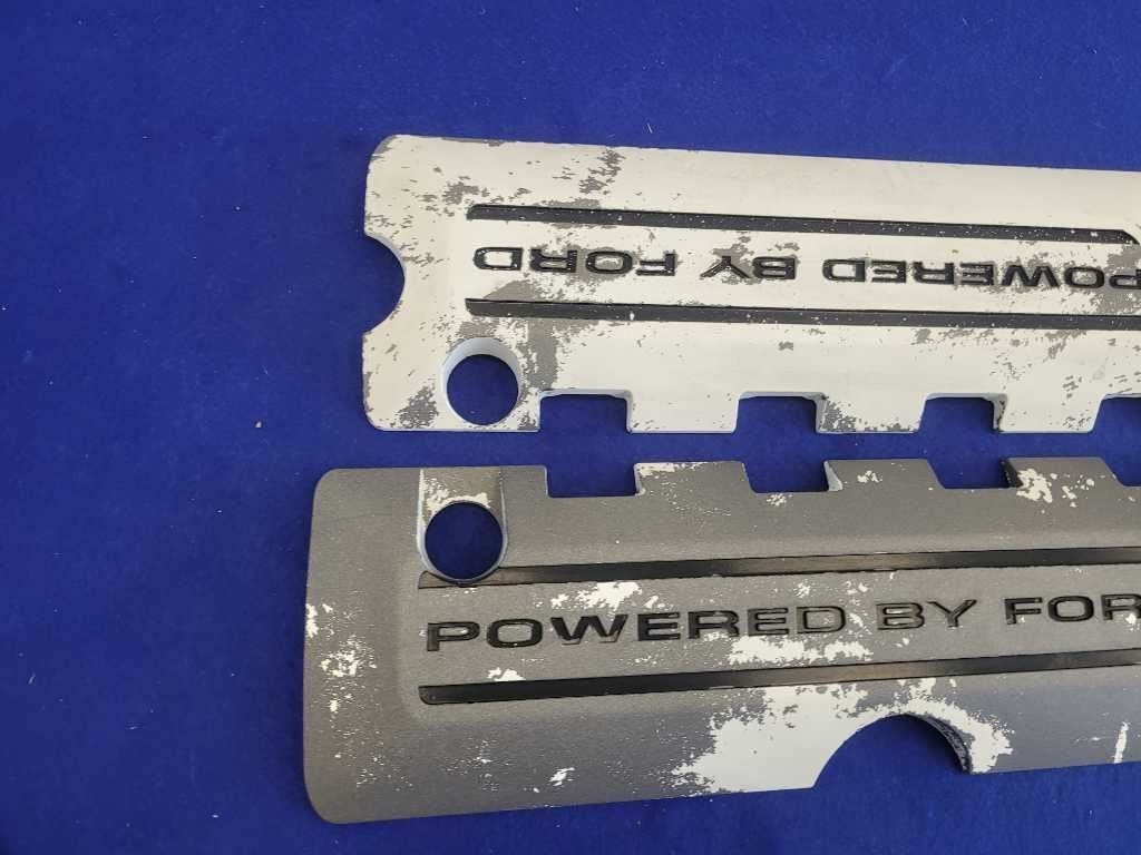 2011 - 2014 Mustang GT 5.0L Pair Coil Pack Covers RH LH Powered By Ford Panels - The Parts Farm