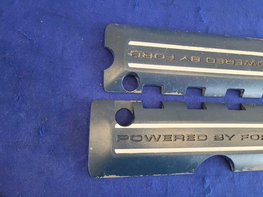 2011 - 2014 Mustang GT 5.0L Pair Coil Pack Covers RH LH Powered By Ford Panels - The Parts Farm