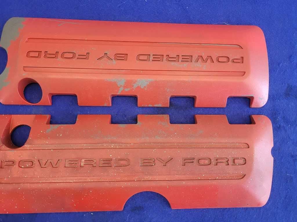 2011 - 2014 Mustang GT 5.0L Pair Coil Pack Covers RH LH Powered By Ford Panels - The Parts Farm