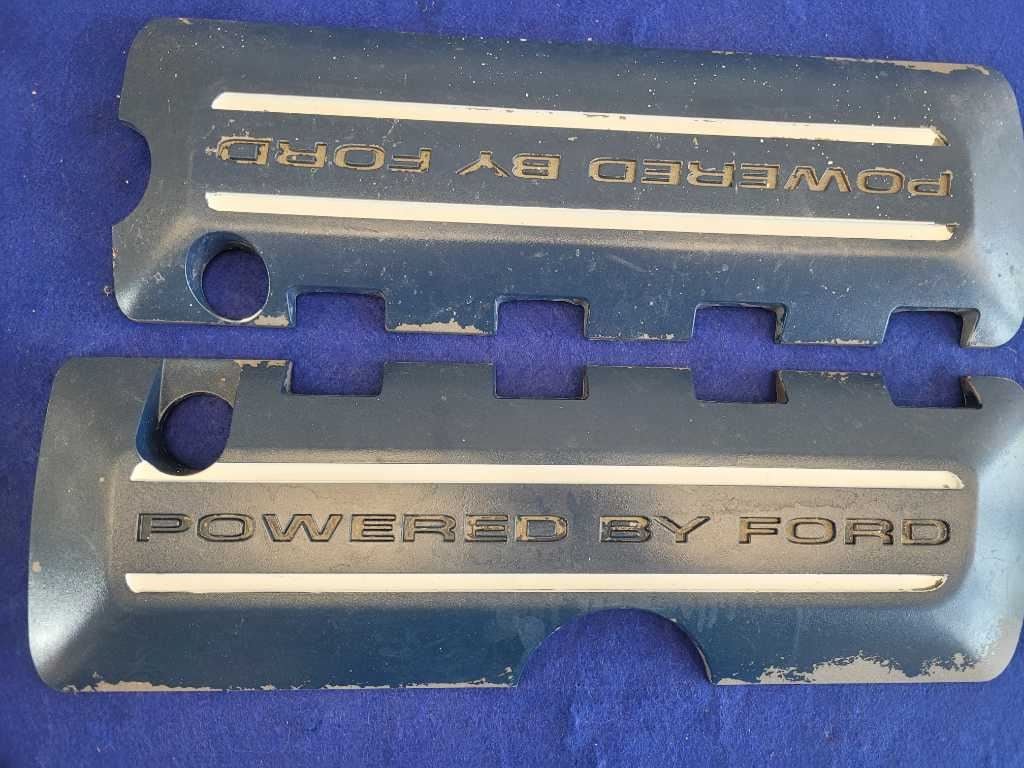 2011 - 2014 Mustang GT 5.0L Pair Coil Pack Covers RH LH Powered By Ford Panels - The Parts Farm