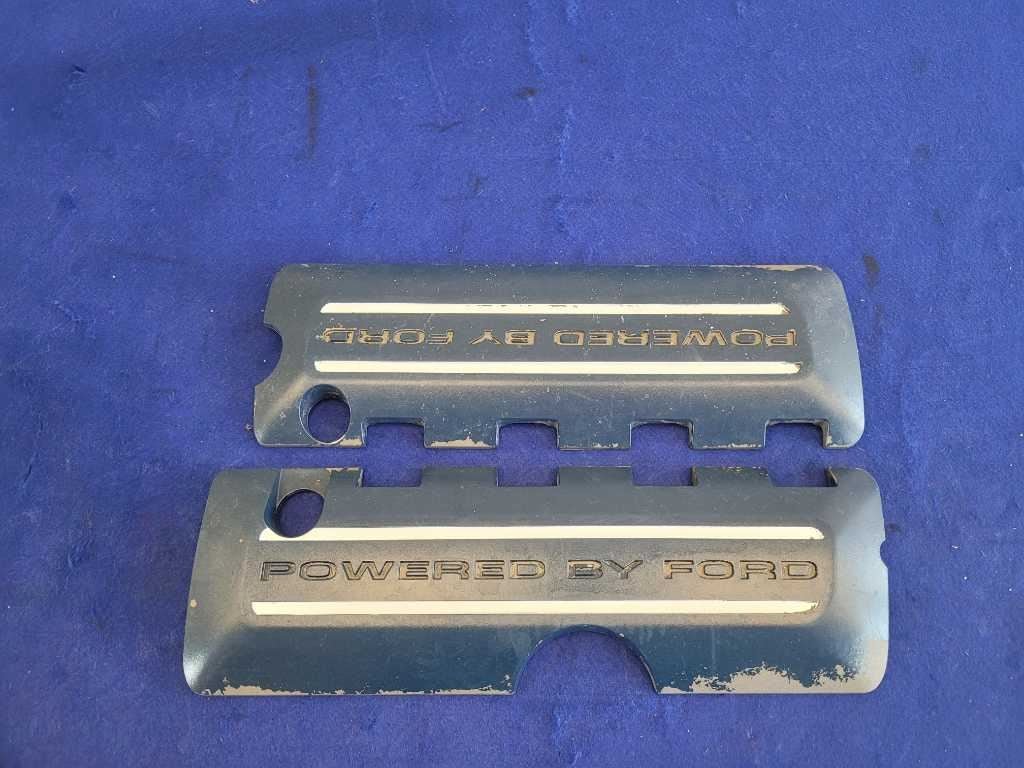 2011 - 2014 Mustang GT 5.0L Pair Coil Pack Covers RH LH Powered By Ford Panels - The Parts Farm