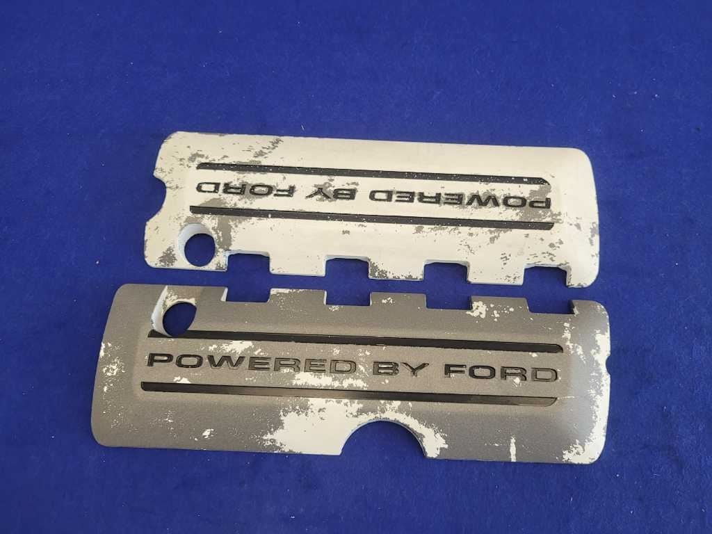 2011 - 2014 Mustang GT 5.0L Pair Coil Pack Covers RH LH Powered By Ford Panels - The Parts Farm