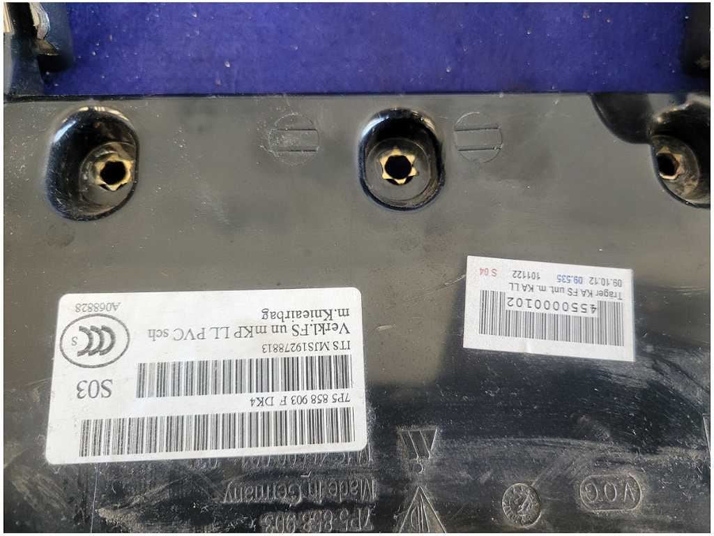 2011 - 2014 Porsche Cayenne 3.0L Diesel Lower Driver Dash Cover 2465 - The Parts Farm