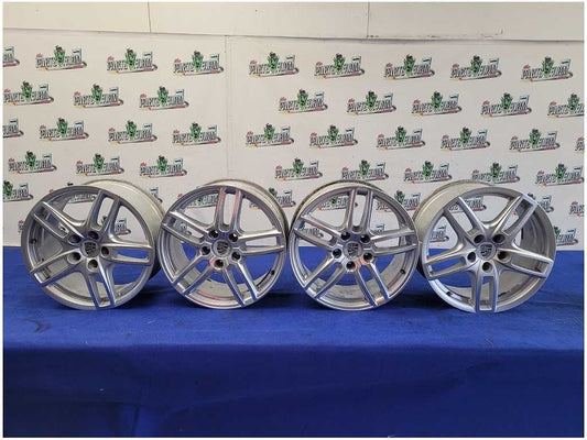 2011 - 2018 Porsche Cayenne Set Wheels 19x8.5 Double Spoke Rim *Scuffs* 2518 - The Parts Farm