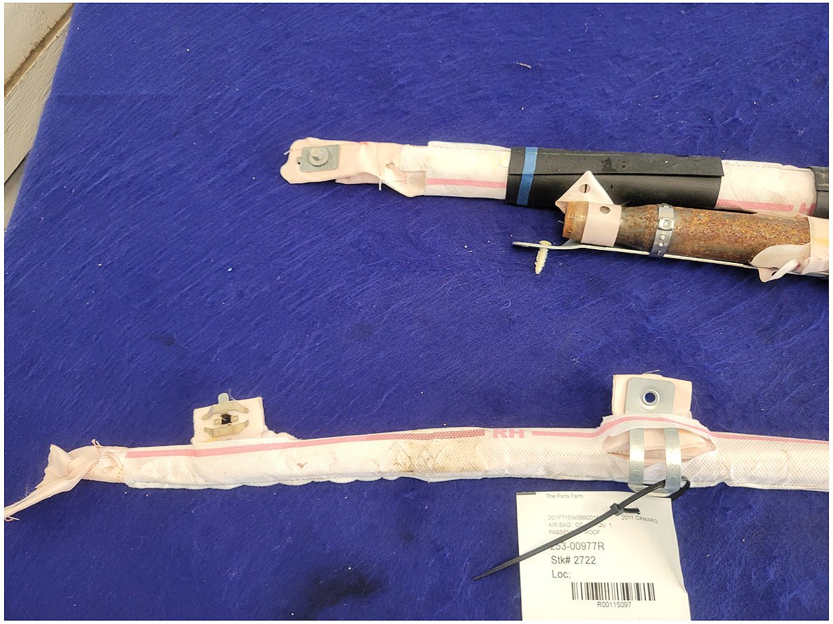 2011 Chevrolet Camaro SS Coupe Passenger Roof or Curtain Air Bag 2722 - The Parts Farm