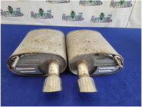 2012 - 2013 Ford Mustang Boss 302 5.0L Pair Rear Mufflers Tip Exhaust Pipe FH - The Parts Farm