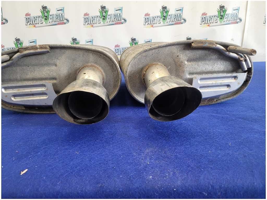 2012 - 2013 Ford Mustang Boss 302 5.0L Pair Rear Mufflers Tip Exhaust Pipe FH - The Parts Farm