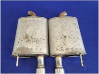2012 - 2013 Ford Mustang Boss 302 5.0L Pair Rear Mufflers Tip Exhaust Pipe FH - The Parts Farm